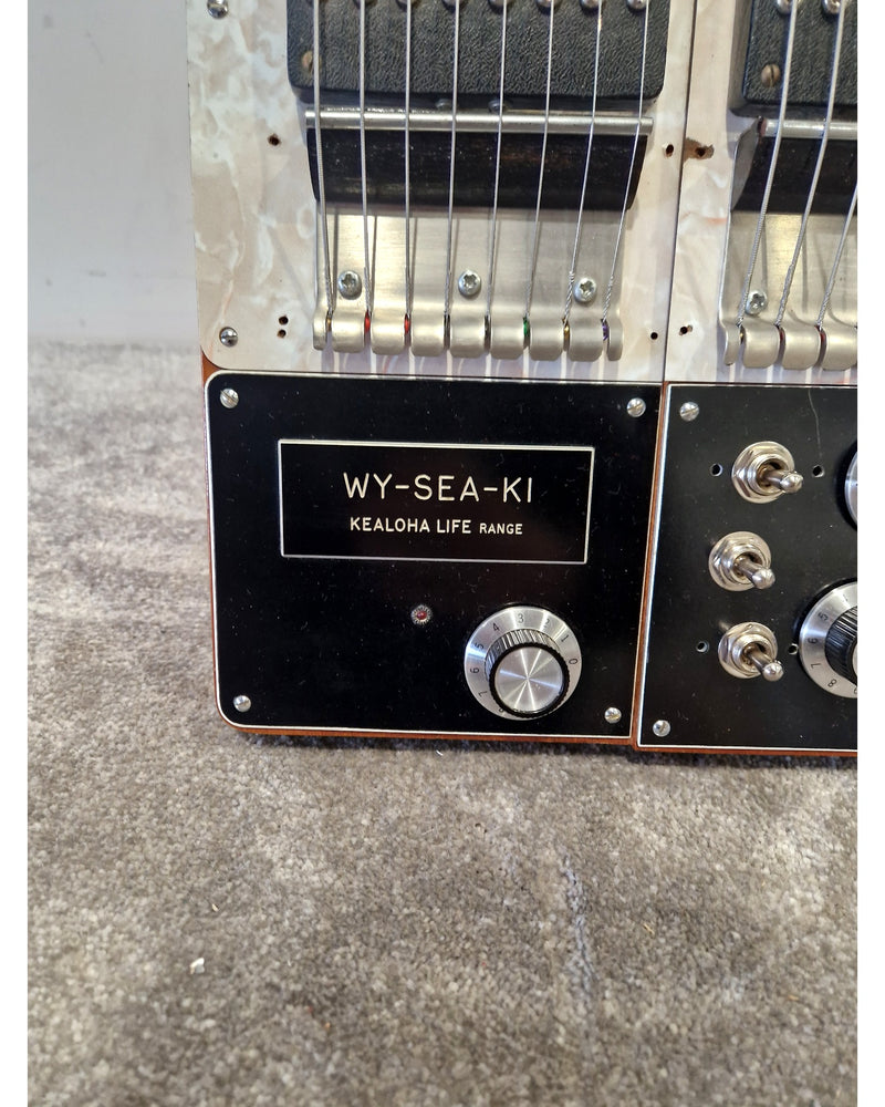 WY-SEA-KI Double Twin Neck Lap Steel Guitar 1960S - Dual Neck Design - Excellent w/ Hard Case - Image 8