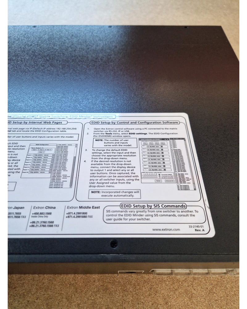 Extron DXP Series Digital Crosspoint Matrix Switcher - Matrix Switcher - Excellent - Image 8