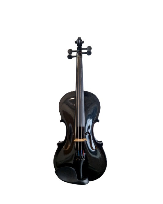 Black Student Violin with Case - String Instruments - Black - Excellent w/ Hard Case