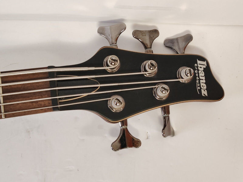 Ibanez Ergodyne EDB555 5 String Electric Bass Guitar Brown Walnut Natural - Image 8