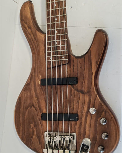Ibanez Ergodyne EDB555 5 String Electric Bass Guitar Brown Walnut Natural