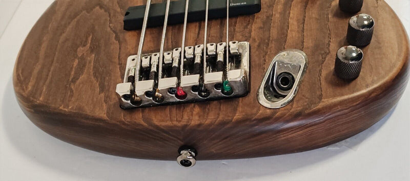 Ibanez Ergodyne EDB555 5 String Electric Bass Guitar Brown Walnut Natural - Image 15