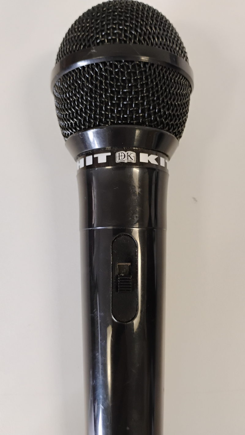 Hit Kit UDM-606 Black Wired Handheld 600O Uni-Directional Moving Coil Microphone - Image 2