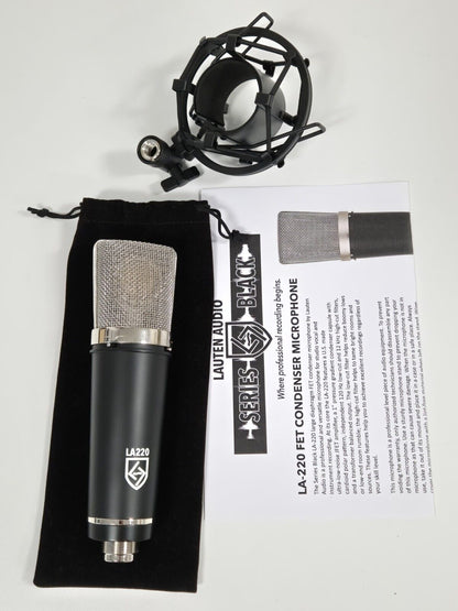 Lauten Audio LA220 Microphone with Holder and Manuals