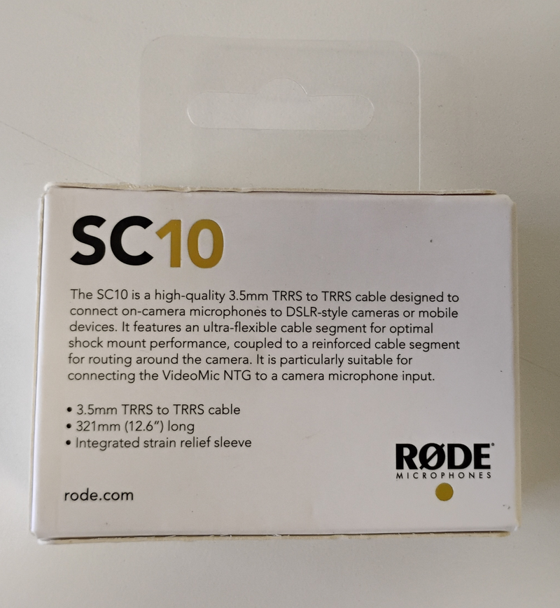 RODE SC10 TRRS To TRRS Cable 3.5mm - Image 3