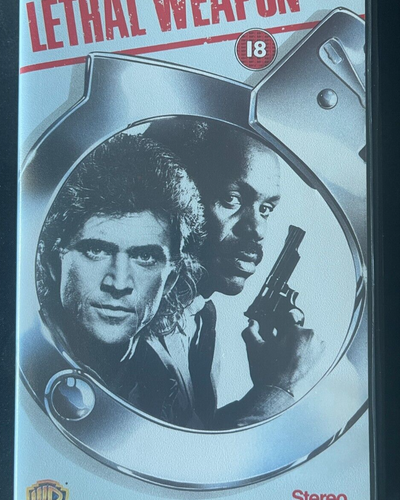 Lethal Weapon - 1987 - VHS Video Tape - PAL - Mel Gibson Danny Glover
