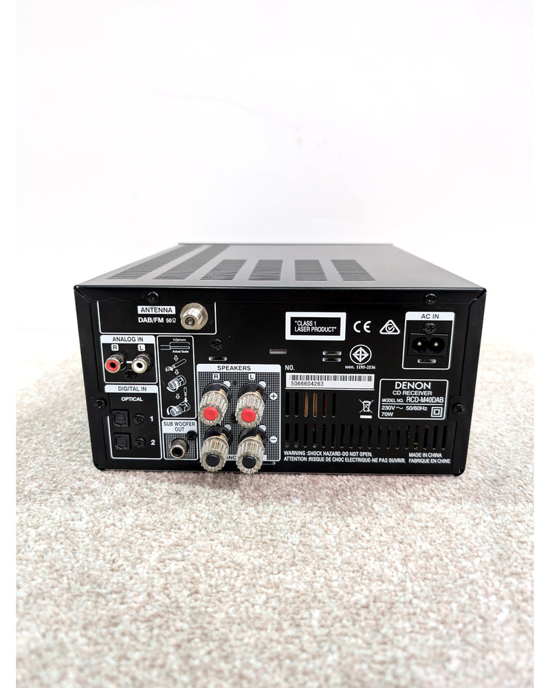 Denon RCD-M40DAB - Receiver - Black - Excellent w/ Remote Control - image 5