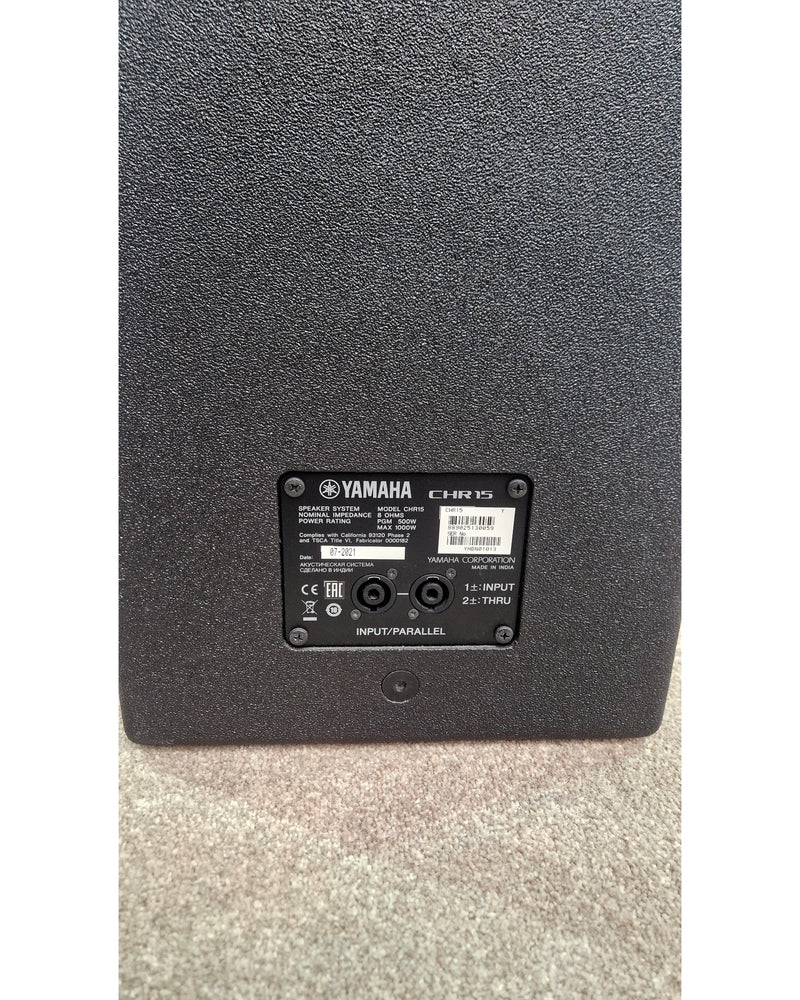 Yamaha CHR15 - PA Speaker - Black - Excellent - image 3