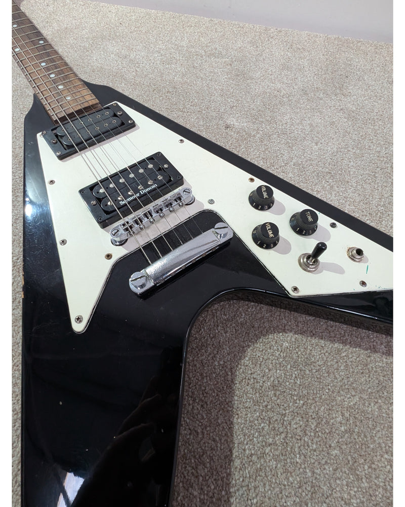 Epiphone 67 Flying V - Electric Guitar - Black - Good - image 10