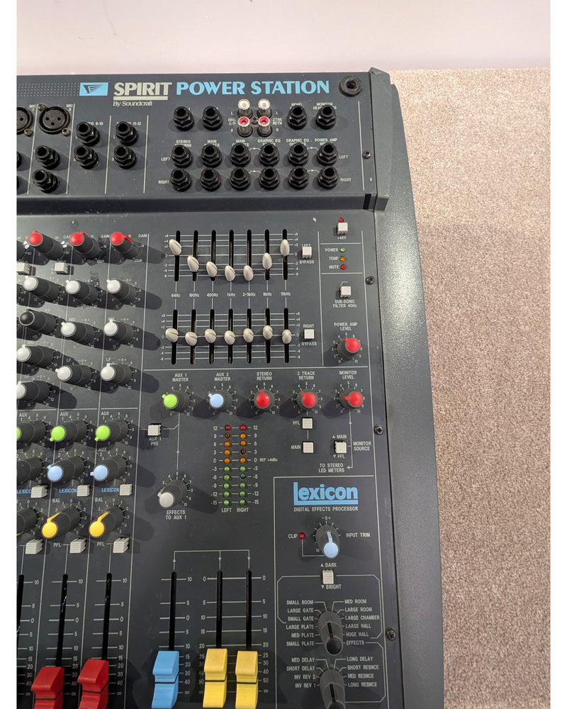 Soundcraft Spirit Powerstation - Mixer - Black - Fair w/ Soft Case - image 4