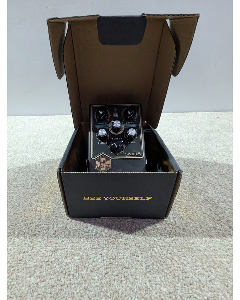 Beetronics Swarm - Overdrive & Distortion Pedals - Black/Gold/Blue - Excellent w/ Original Box, Manuals, Certification - image 9