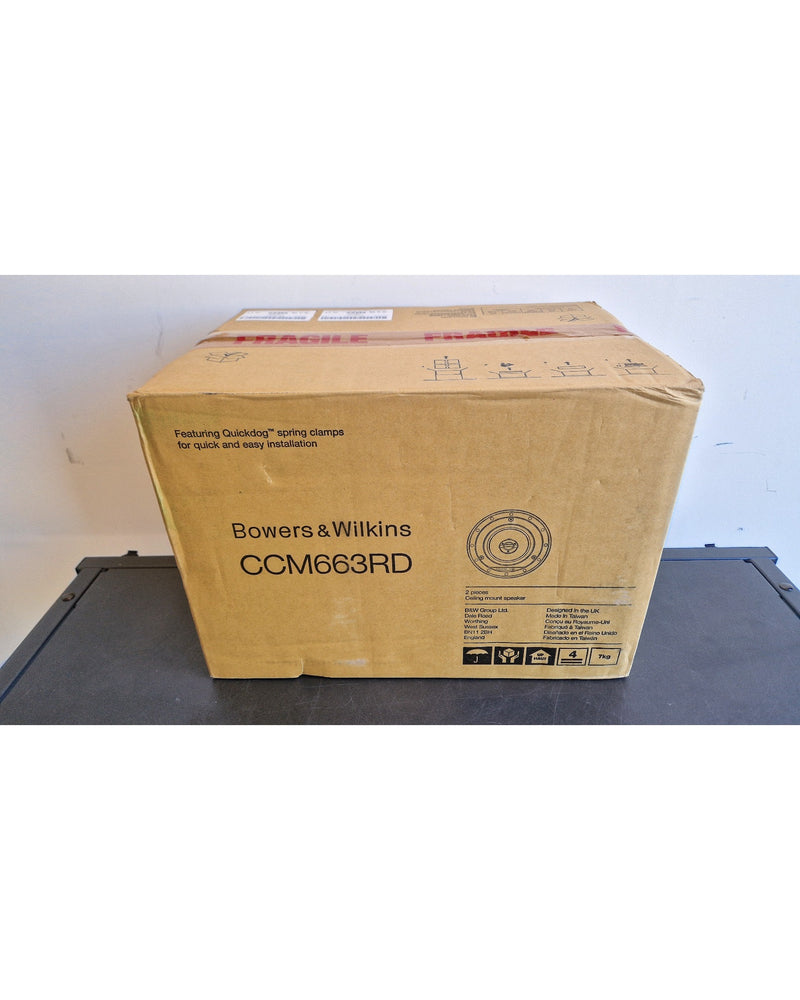 Bowers & Wilkins CCM663RD - Hi-Fi Speakers - White - Like New w/ Original Box - Image 2