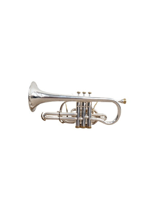 Besson Prestige BE2028 Bb Cornet – Silver Plated – Excellent w/ Hard Case