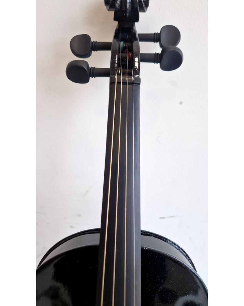 Black Student Violin with Case - String Instruments - Black - Excellent w/ Hard Case - image 7