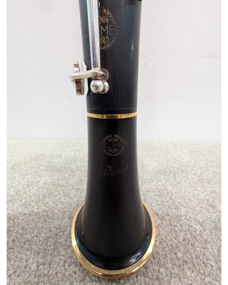 Selmer Privilege Clarinet - Clarinets & Flutes - Black With Silver-Coloured Keywork And Gold-Coloured Rings - Good w/ Hard Case - image 7
