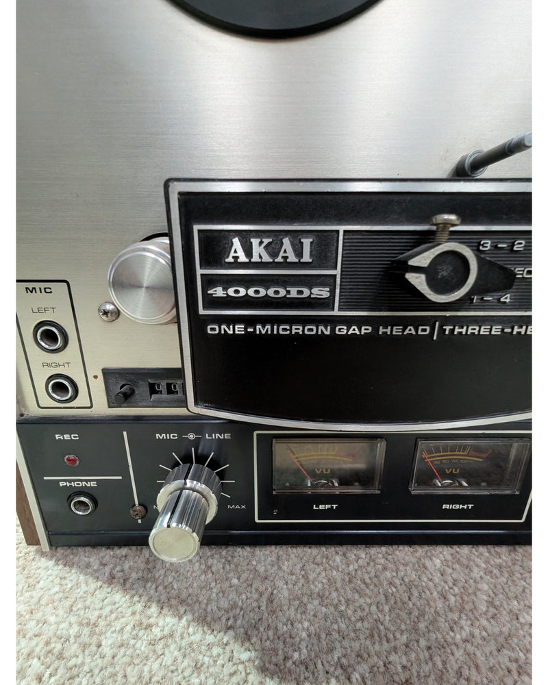 Akai 4000DS - Reel to Reel Tape Player - Silver/Black/Wood - Good w/ Manuals - image 7