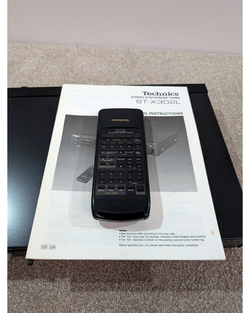 Technics ST-X302L - Hi-Fi Tuner - Good w/ Original Box, Manuals, remote_control - image 2