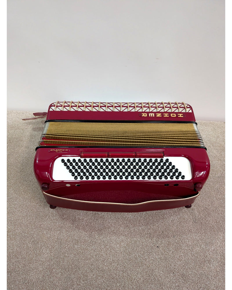 Hohner Atlantic IV Deluxe - Accordion - Red - Fair - image 13
