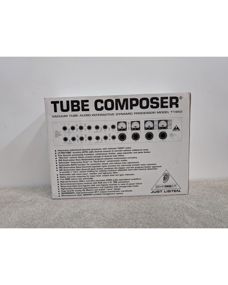 Behringer Tube Composer T1952 - Rack Effects - Silver - Excellent w/ Original Box & Manuals - image 13