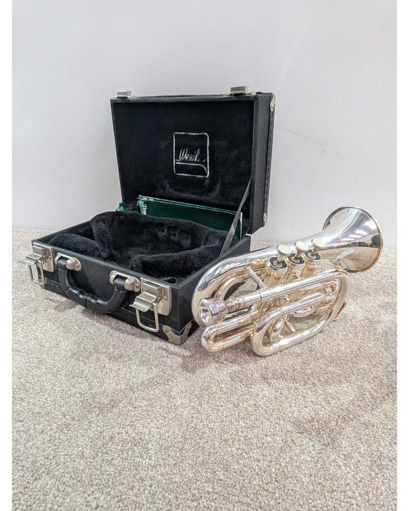 Weril Pocket Trumpet Bb - Trumpets & Cornets - Good w/ Manuals & Hard Case - image 13