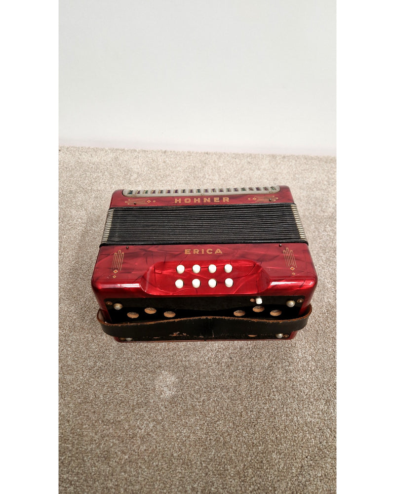 Hohner Erica - Accordion - Red - Fair - image 7