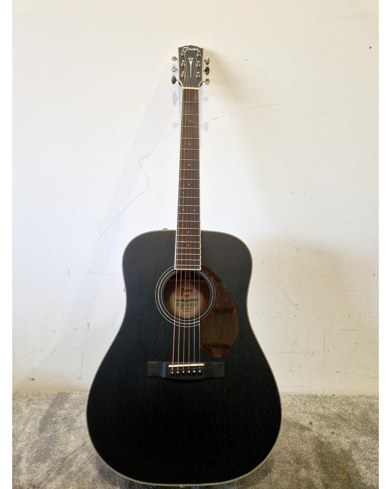 Fender Paramount - Acoustic Guitars - Black - Excellent w/ Hard Case - Image 2