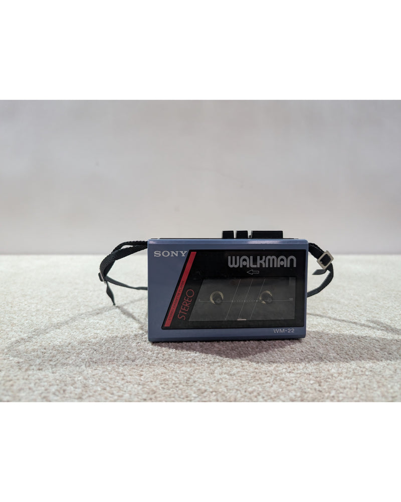 Sony WM-22 - Cassette Deck - Blue - Fair - image 4
