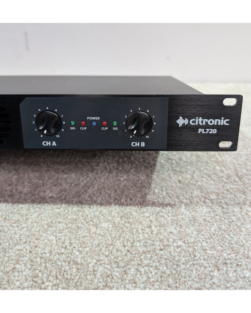 Citronic PL720 - Power Amplifier - Black/Dark Blue - Very Good - image 5