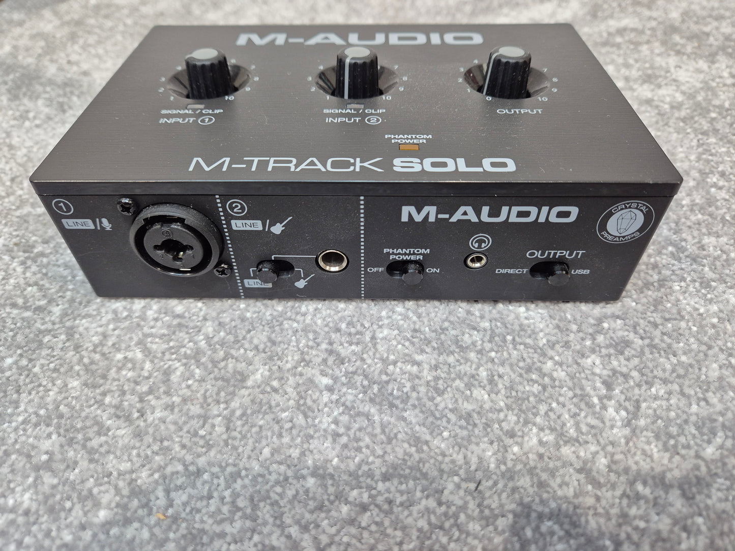M-Audio M-Track Solo Audio Interface w/ Original Box and USB Cable
