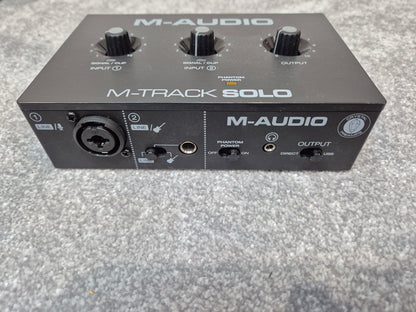 M-Audio M-Track Solo Audio Interface w/ Original Box and USB Cable