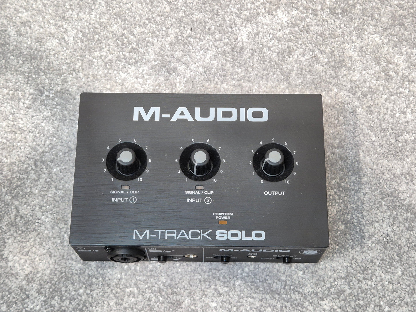 M-Audio M-Track Solo Audio Interface w/ Original Box and USB Cable
