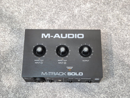 M-Audio M-Track Solo Audio Interface w/ Original Box and USB Cable