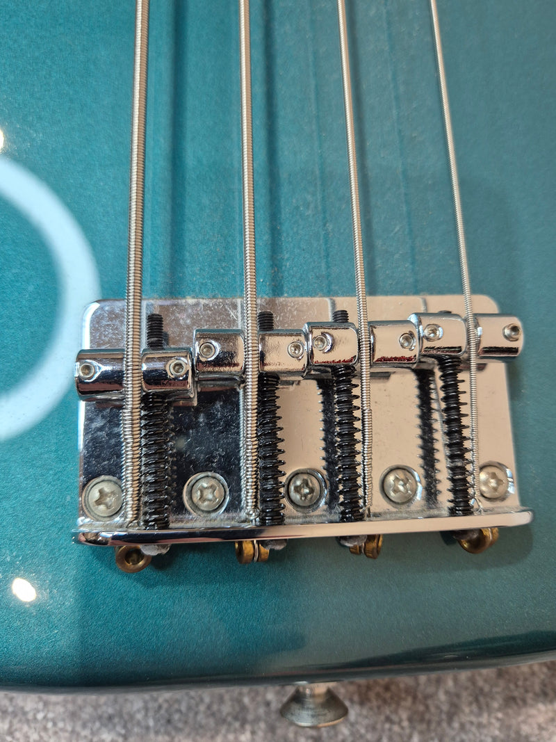 Fender Mexican Precision Bass - Ocean Turquoise - Electric Bass Guitar With Gator Hard Case - Image 7