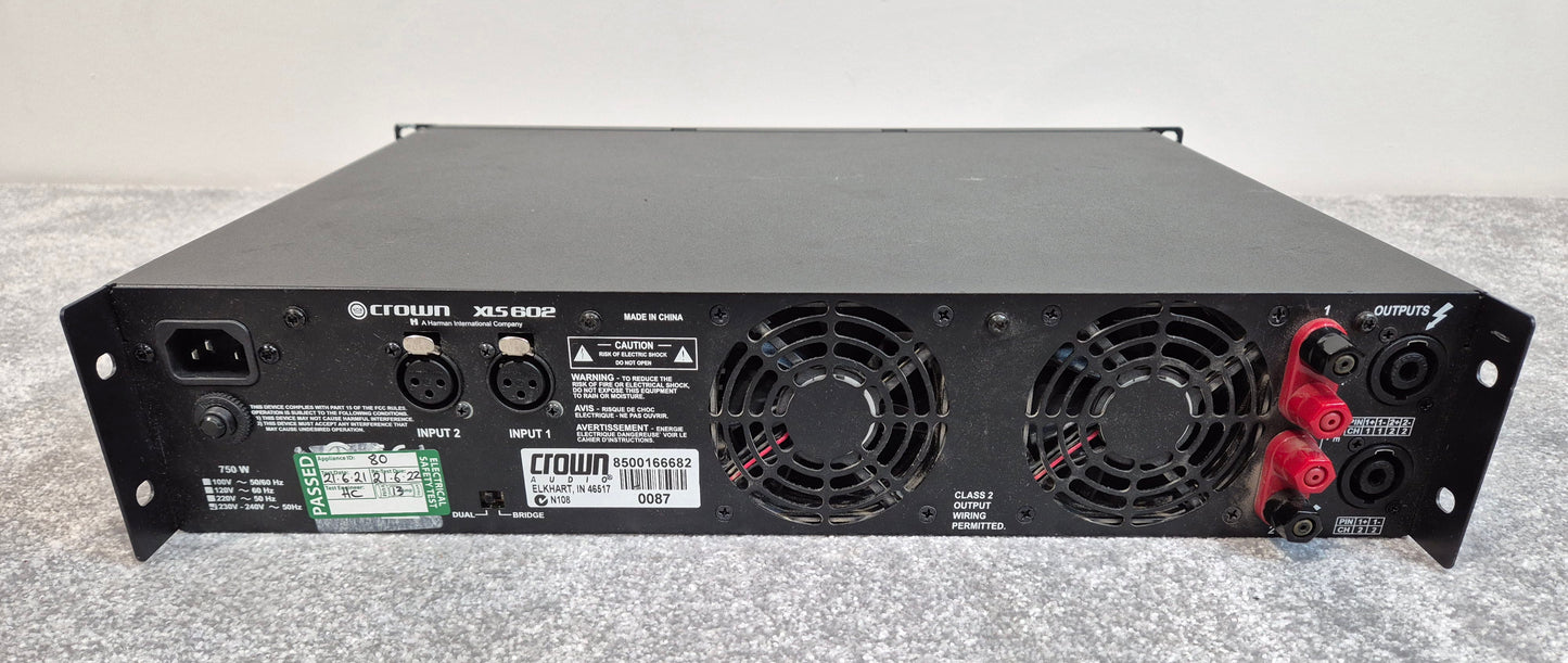 Crown XLS 602 - Two-Channel Stereo Power Amplifier