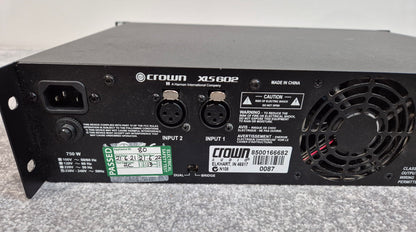 Crown XLS 602 - Two-Channel Stereo Power Amplifier