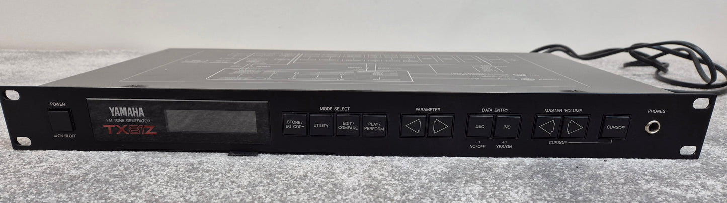 Yamaha TX81Z - Rack Mounted Frequency Modulation Music Synthesizer