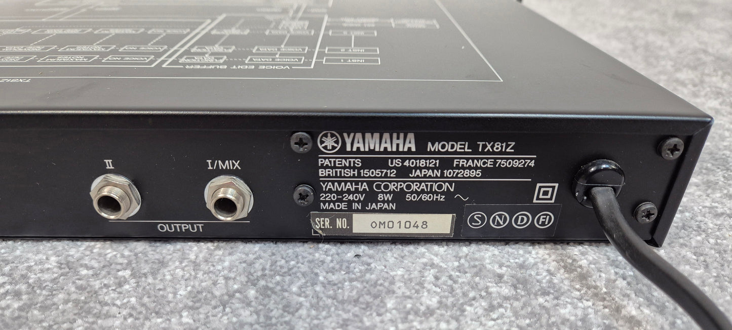 Yamaha TX81Z - Rack Mounted Frequency Modulation Music Synthesizer