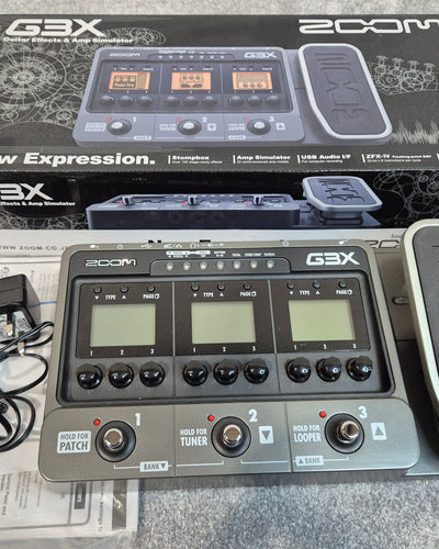 Zoom G3X - Multi-Effects Guitar Pedal - Original Box + Power Adapter