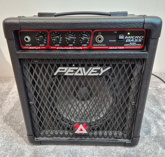 Peavey Micro Bass - Black/Red - Compact Bass Combo Amplifier