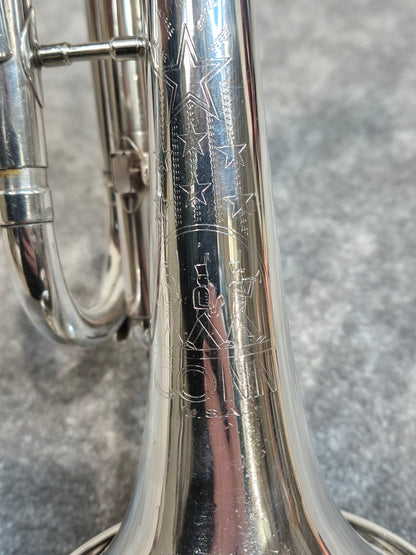 Conn Director Trumpet - Silver - 8-Inch Bell - Original Hard Case