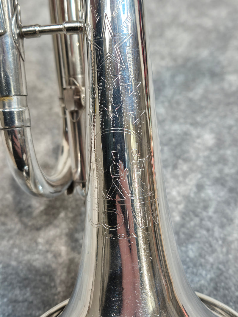 Conn Director Trumpet - Silver - 8-Inch Bell - Original Hard Case - Image 6