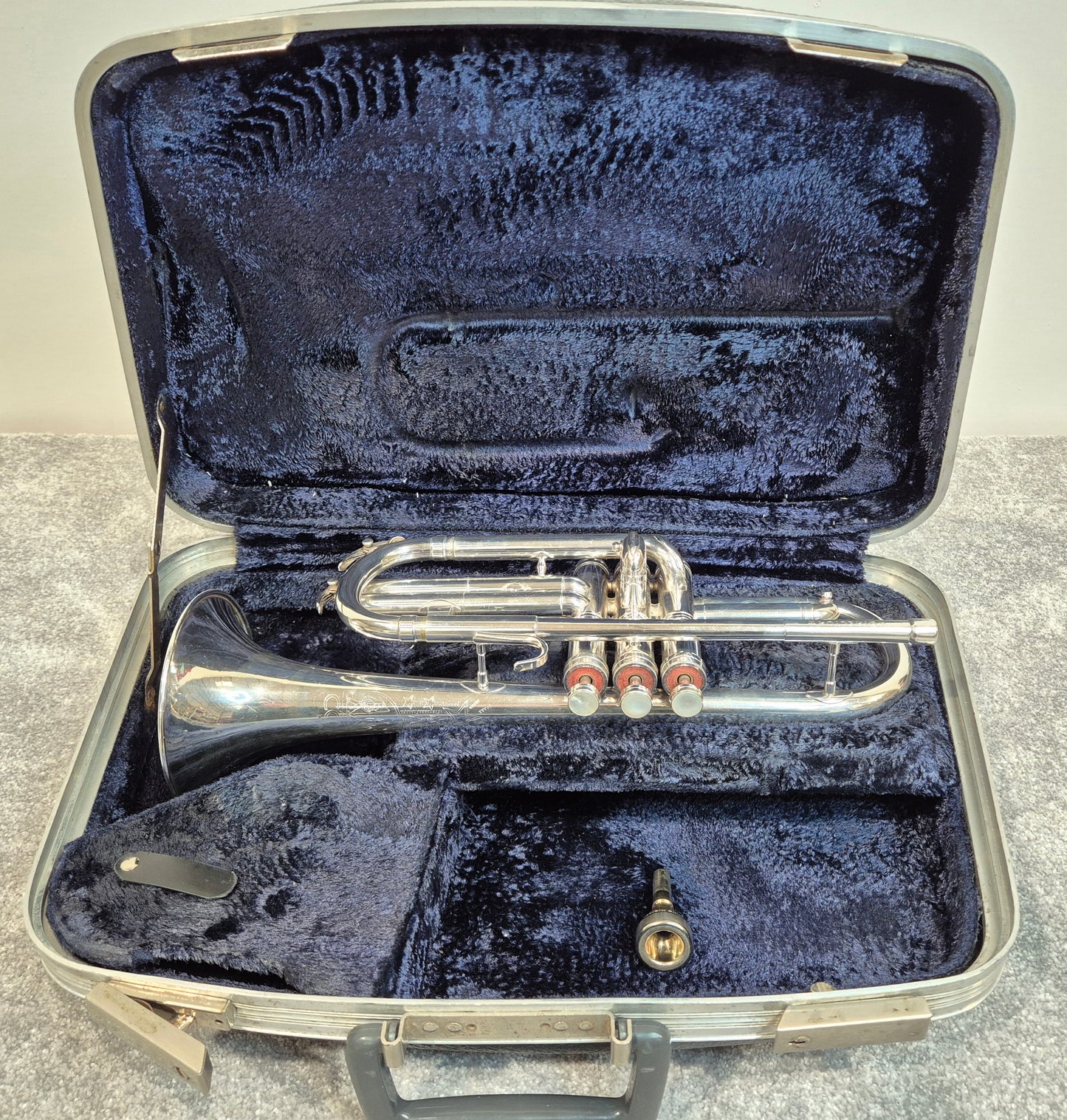 Conn Director Trumpet - Silver - 8-Inch Bell - Original Hard Case