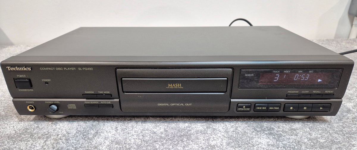 Technics SL-PG490 CD Player - Black - Stereo Hi-Fi CD Player