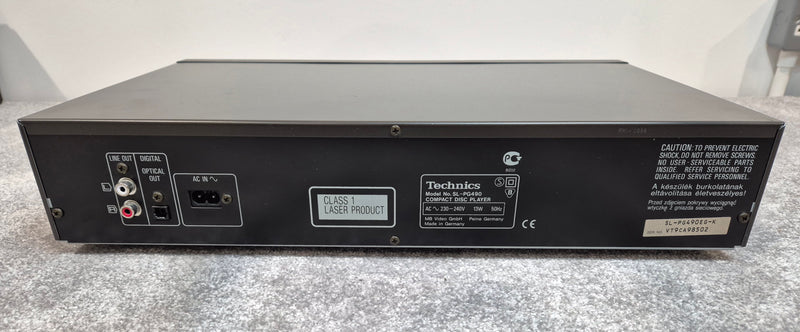 Technics SL-PG490 CD Player - Black - Stereo Hi-Fi CD Player - Image 3