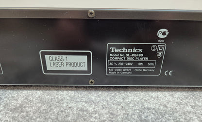 Technics SL-PG490 CD Player - Black - Stereo Hi-Fi CD Player
