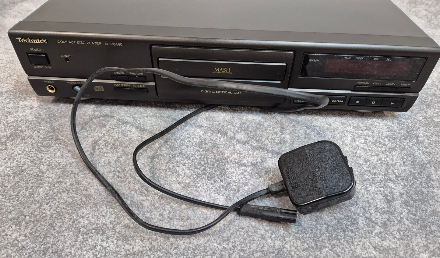 Technics SL-PG490 CD Player - Black - Stereo Hi-Fi CD Player