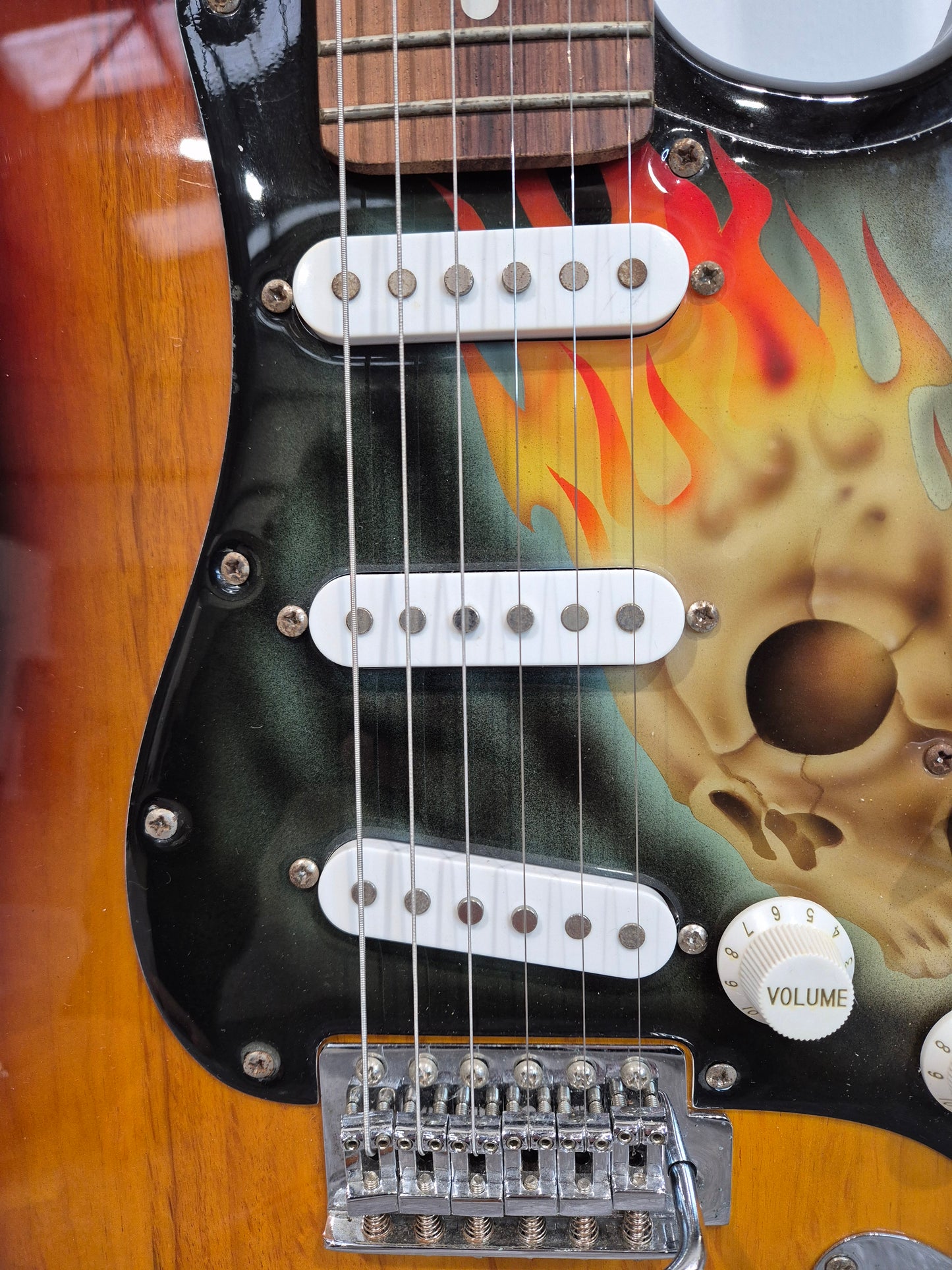 Aria STG Series - Strat Style Electric Guitar - Custom Pickguard