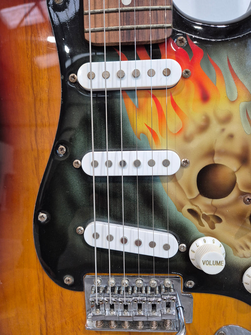 Aria STG Series - Strat Style Electric Guitar - Custom Pickguard - Image 4