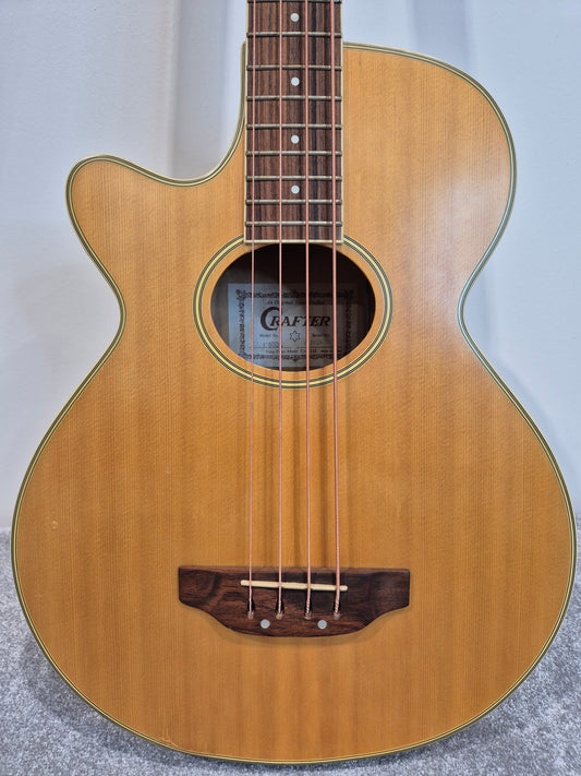 Crafter BA400EQL - Acoustic Bass Guitar - Left-Handed - Soft Bag