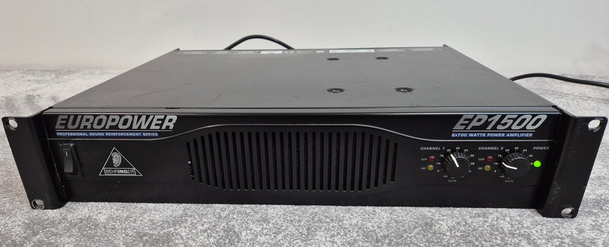 Behringer EP1500 Amplifier - 2 Channel Amp - Black